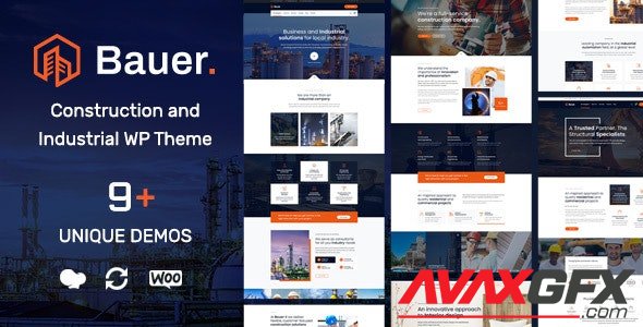 ThemeForest - Bauer v1.10 - Construction and Industrial WordPress Theme - 23904858