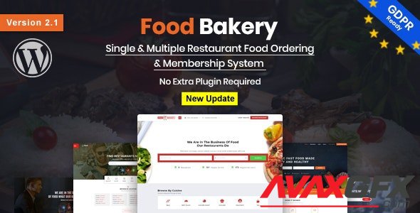 ThemeForest - FoodBakery v2.1 - Food Delivery Restaurant Directory WordPress Theme - 18970331 - NULLED