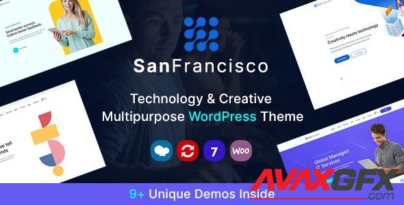 ThemeForest - San Francisco v1.6 - IT Technology and Creative WordPress Theme - 27062705