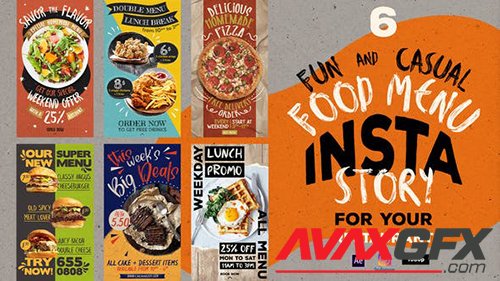 Fun Casual Food Menu Instagram Stories 29986570