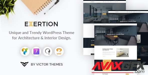 ThemeForest - Exertion v1.3 - Architecture & Interior Design WordPress Theme - 23373932