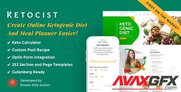 ThemeForest - Ketocist v1.2.48 - Keto Diet WordPress Theme - 23426280