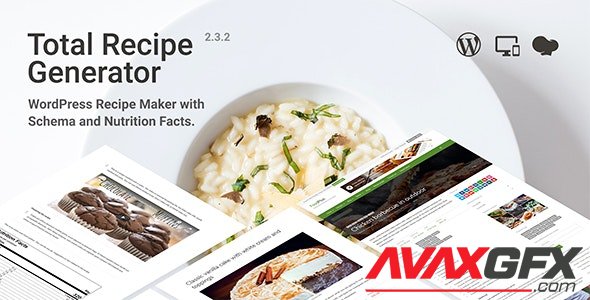 CodeCanyon - Total Recipe Generator v2.3.2 - WordPress Recipe Maker with Schema and Nutrition Facts - 19410410