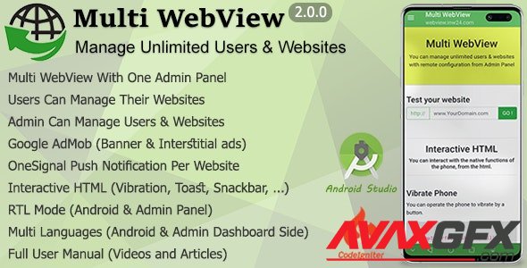 CodeCanyon - Multi WebView v2.0 + Admin Panel - 24203851