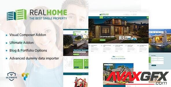 ThemeForest - RealHome v1.9 - Single Property WordPress Theme - 18767950