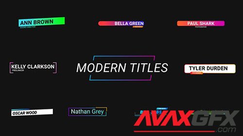 Modern Titles || After Effects 30024393