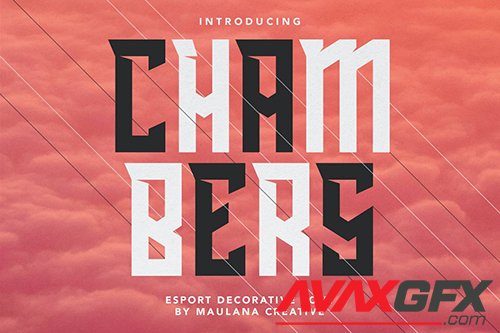 Chambers Esport Decorative Font