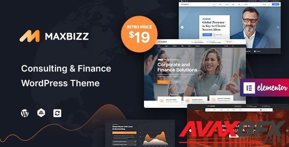 ThemeForest - Maxbizz v1.0 - Consulting & Financial Elementor WordPress Theme - 29664056