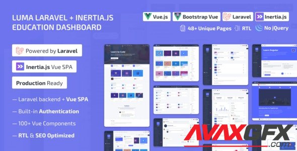 ThemeForest - Luma v1.1.0 - Laravel LMS & Vue Education Admin Dashboard Template - 29135075