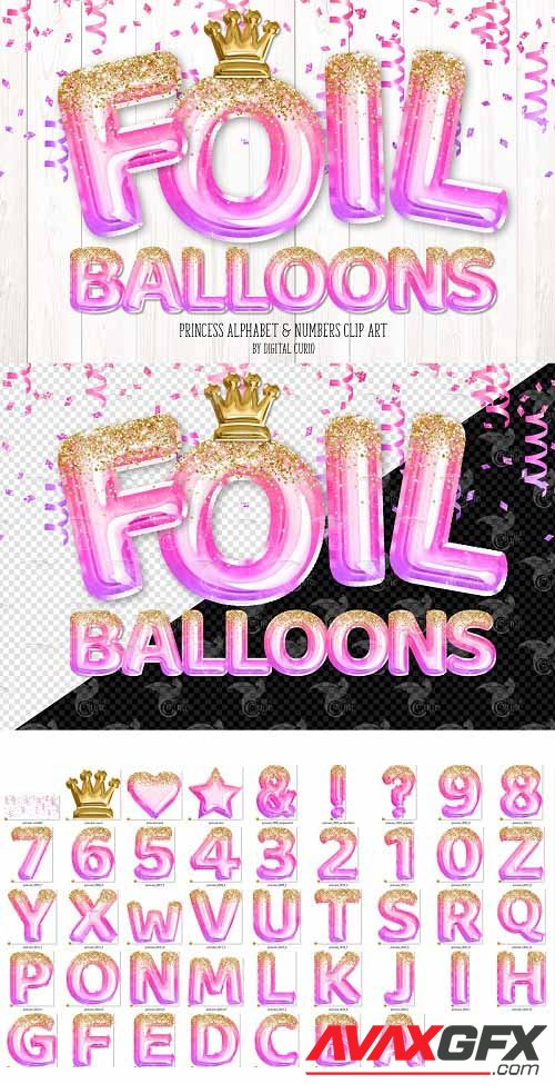 Princess Foil Balloon Alphabet - 5760785