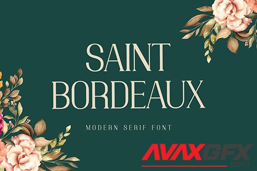 Saint Bordeaux Serif Display Font