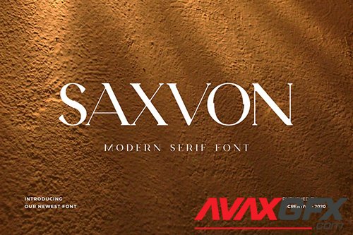 Saxvon Serif Display Font
