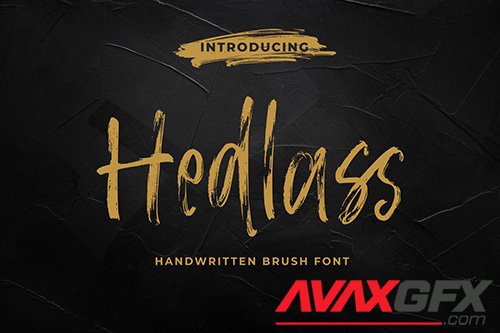 Hedlass - The Handwritten Brush Font