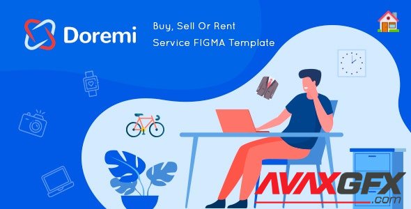 ThemeForest - Doremi v1.0 - Rent Anything FIGMA Template - 29689957
