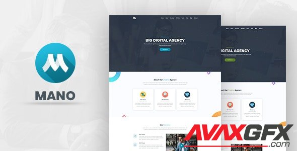 ThemeForest - Mano v1.0 - One Page Parallax - 23327926
