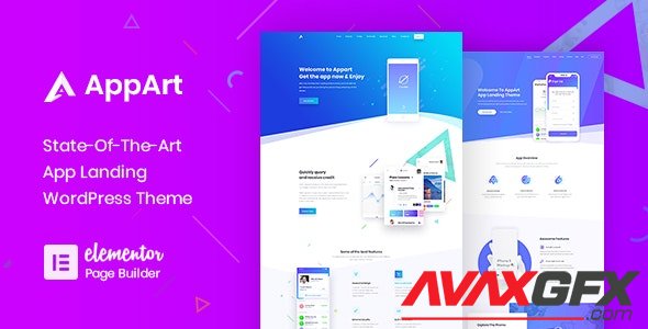 ThemeForest - AppArt v2.8 - Creative WordPress Theme For Apps, Saas & Software - 21915180
