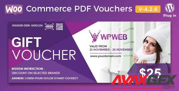 CodeCanyon - WooCommerce PDF Vouchers v4.2.6 - WordPress Plugin - 7392046