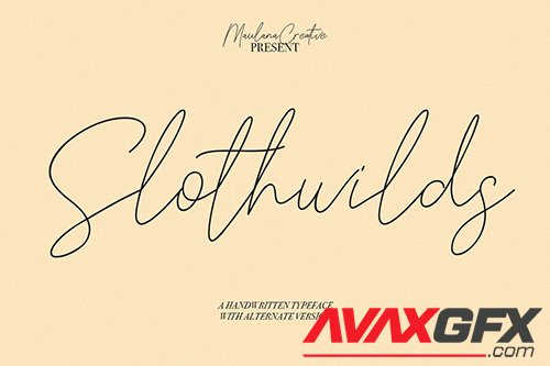 Slothwilds Handwritten Typeface