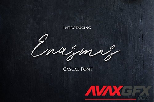 Erasmus - Casual Hand Lettering Font
