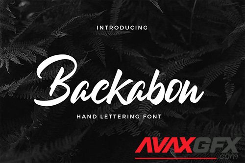 Backabon - Hand lettering Font