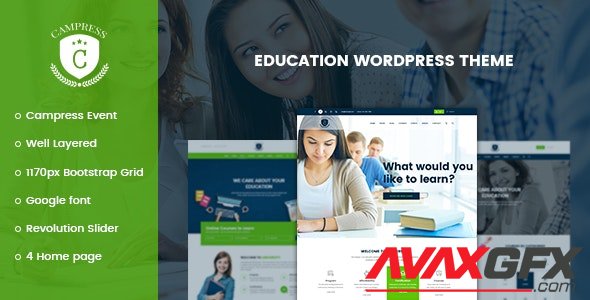 ThemeForest - Campress v1.19 - Responsive Education WordPress Theme - 19355619