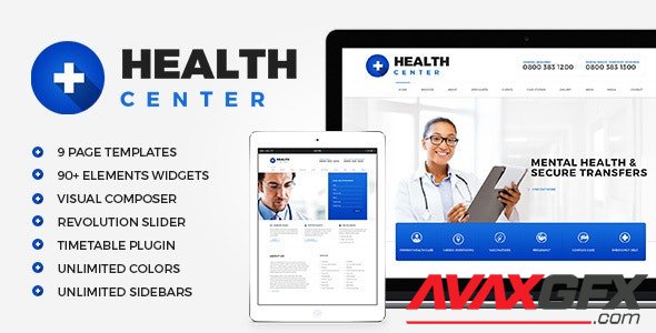 ThemeForest - Health Center v2.2 - Medical WordPress theme - 12279256