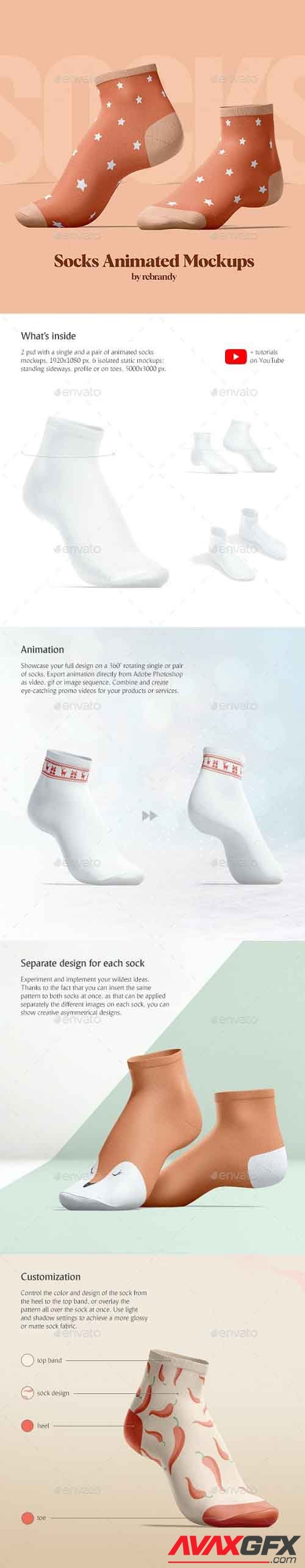 GraphicRiver - Socks Animated Mockups 30007843