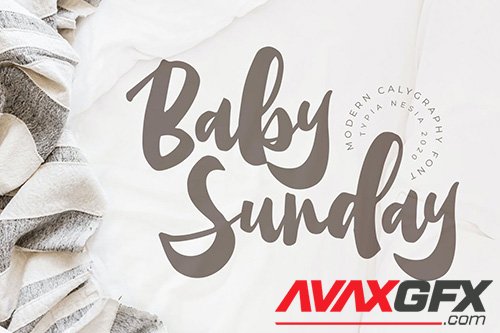 Baby Sunday - Calligraphy Font