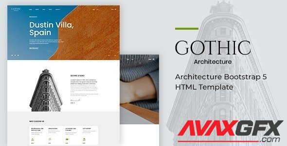 ThemeForest - Gothic v1.0 - Architecture Bootstrap 5 HTML Template - 30124612