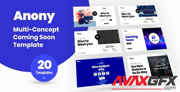 ThemeForest - Anony v1.0 - Coming Soon HTML5 Template - 26370898