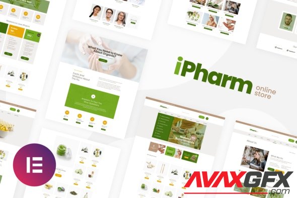 ThemeForest - iPharm v1.0.0 - Online Pharmacy Woocommerce Elementor Template Kit - 30026466