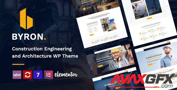 ThemeForest - Byron v1.3 - Construction and Engineering WordPress Theme - 28520387