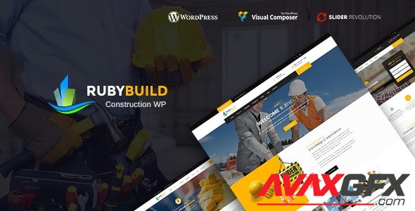 ThemeForest - RubyBuild v1.8 - Building & Construction WordPress Theme - 20766884