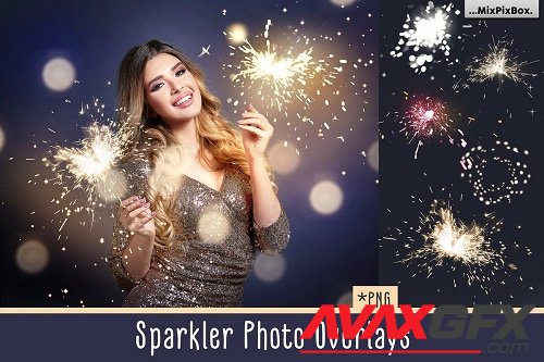 Sparkler Photo Overlays - 5814585