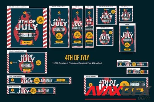 4th Of July Banners Ad