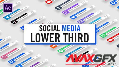 Modern Social Media Lower Thirds 30124497