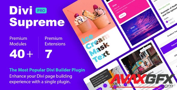 Divi Supreme Pro v4.1.5 - Custom & Creative Divi Modules To Help You Build Amazing Websites