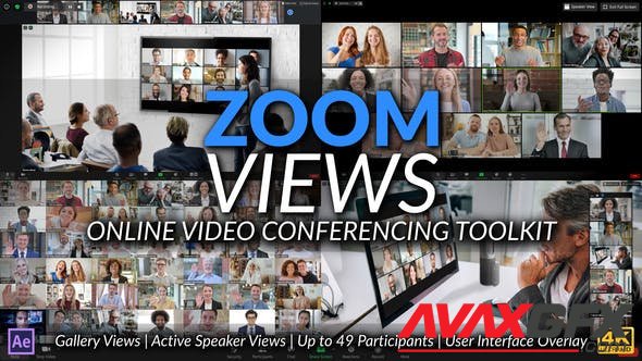 Videohive - Zoom Views: Online Video Conferencing Toolkit - 28972353