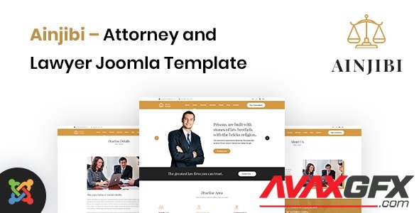ThemeForest - Ainjibi v1.0.0 - Attorney and Lawyer Joomla Template - 29662775