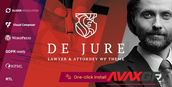 ThemeForest - De Jure v1.1.0 - Attorney and Lawyer WP Theme - 22453074