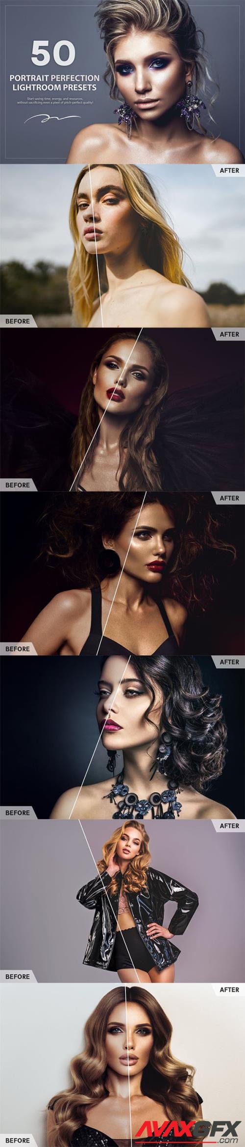 50 Portrait Perfection Lightroom Presets