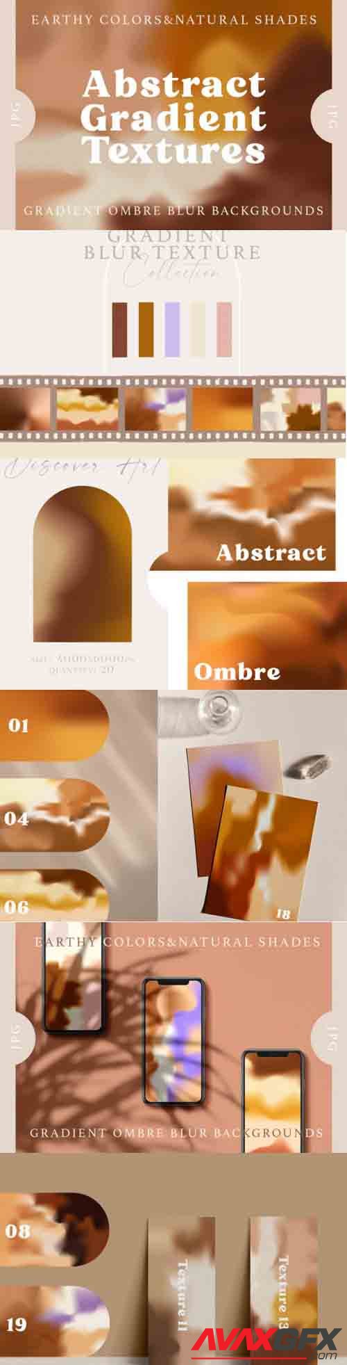 Gradient Ombre Blur Textures