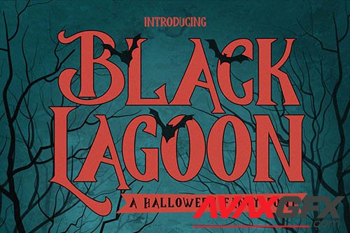 BlackLagoon - Halloween Fancy Font