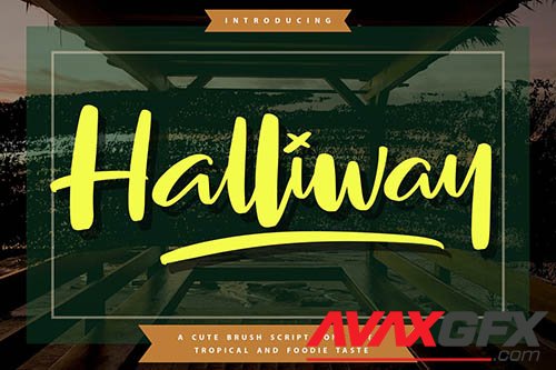 Halliway | Brush Script Font