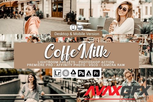 Coffe Milk Presets,Photoshop actions 5689373