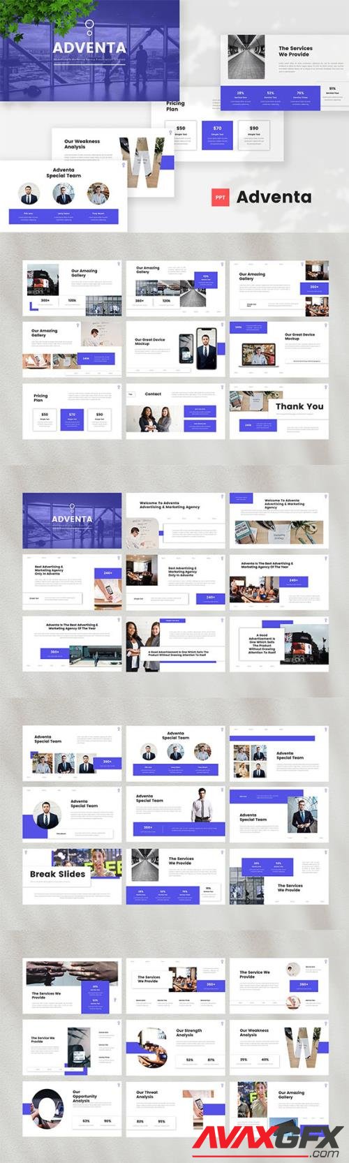 Advertising & Marketing Agency  - Powerpoint, Keynote and Google Slides Template