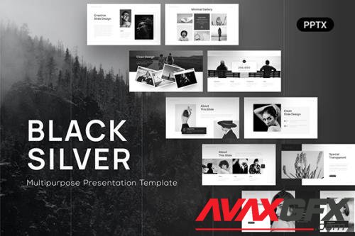 Black Silver Multipurpose Powerpoint Template