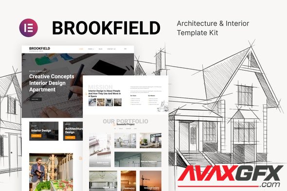 ThemeForest - Brookfield v1.0.0 - Architecture & Interior Design Template Kit - 30168244