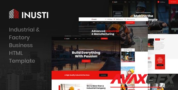 ThemeForest - Inusti v1.0 - Industrial & Factory Business HTML Template - 29314970