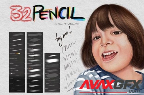 32 Pencil pro create brush